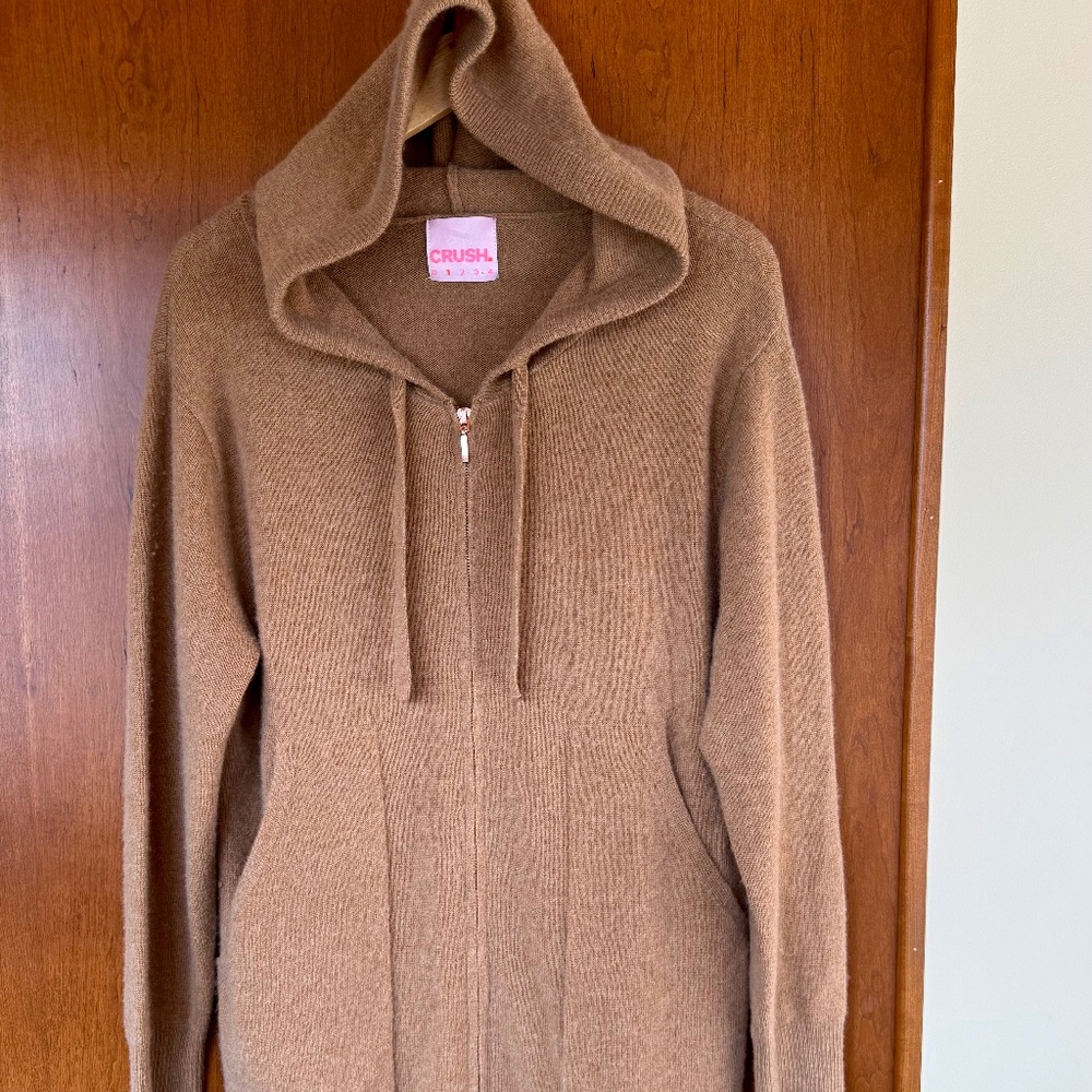 CRUSH 100% Cashmere Long Hoodie/Duster/Sweater-Dress